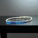 Front view of 925 Azure Radiance Tennis Bracelet