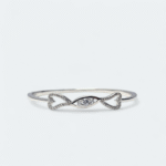 Front view of Romantic Dual Heartline Kada