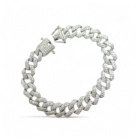 Close up of Glacier Grip Cuban Bracelet