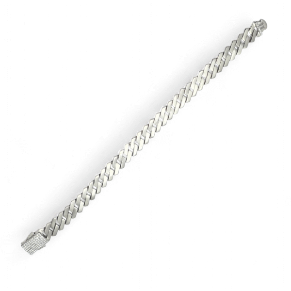 Full stretch view of Glacier Cuban Ice Bracelet