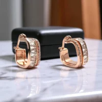 Close up of Baguette Hug Hoops