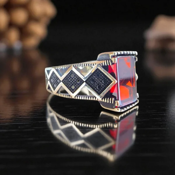 Right side view of Lava Shield Ring