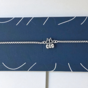 Home 49 Trishul Damru Bracelet – Sacred Protection in 925 Silver