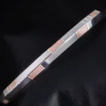 Side close up of Dual Tone Grid Inlay Kada