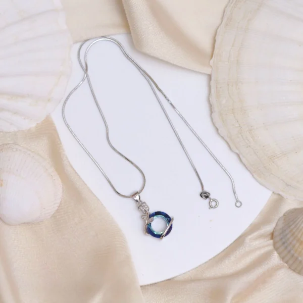 Full display of Azure Bloom Pendant