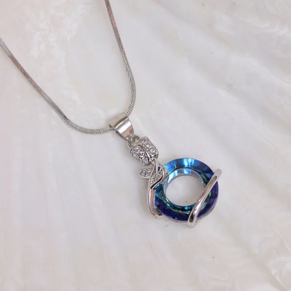 Close up of Azure Bloom Pendant