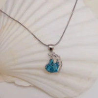 Close up of Horse Heart Pendant Necklace