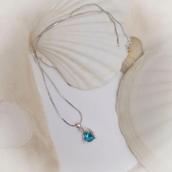 Full view of Horse Heart Pendant Necklace