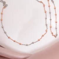 Hero image of Dual Tone Dotted Harmony Anklets