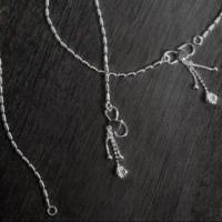 Close up of Beaded Tassel Anklets