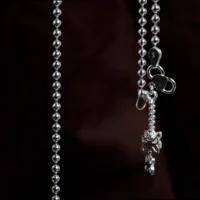 Close up of Beaded Charm Anklets
