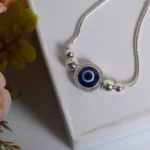 Close up of Evil Eye CZ Bracelet