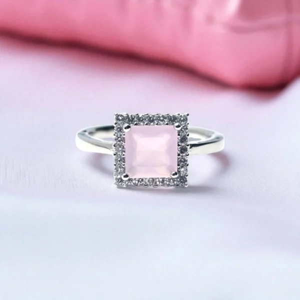 Front view of Blush Radiance Ring