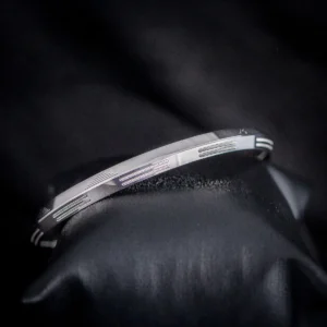 Home 54 Grooved Edge Kada – 925 Silver