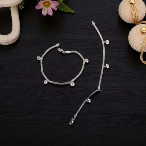 Full display of Pebble Charm Anklets