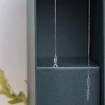 Locking mechanism display of Snake Chain Anklets 925 Silver
