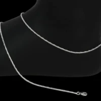 Close up of Minimalist Sparkle Chain Anklets 925 Silver