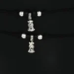 Close up of Traditional Jhumki and Pearl Anklets 925 Silver