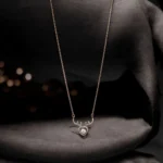 Full length view of Dancing Stone Reindeer Antler Necklace 925 Silver