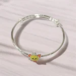 Close up of Adjustable Cheerful Smiley Flower Kids Kadali 925 Silver