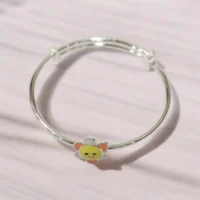 Close up of Adjustable Cheerful Smiley Flower Kids Kadali 925 Silver